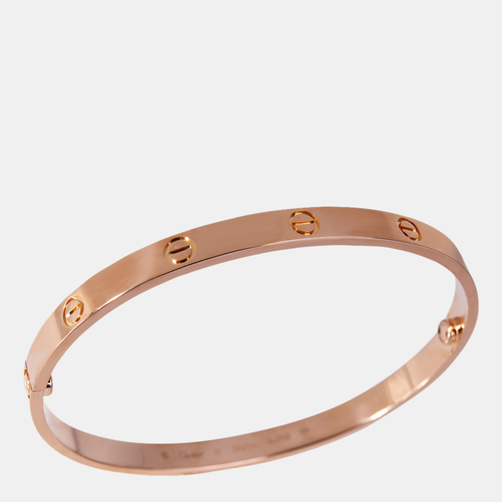 

Cartier Love 18K Rose Gold Bracelet 21