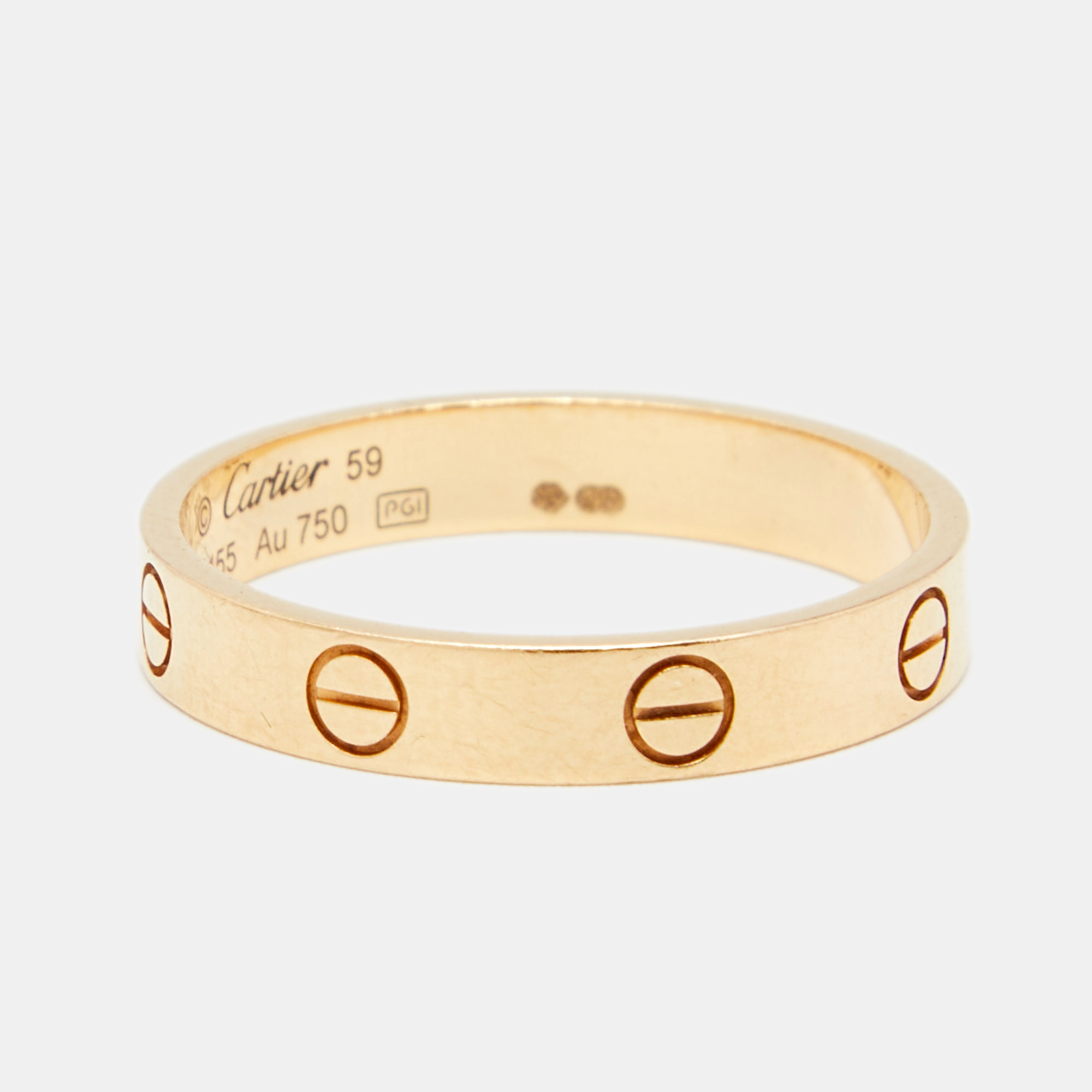 

Cartier Love 18k Yellow Gold Wedding Band Ring Size