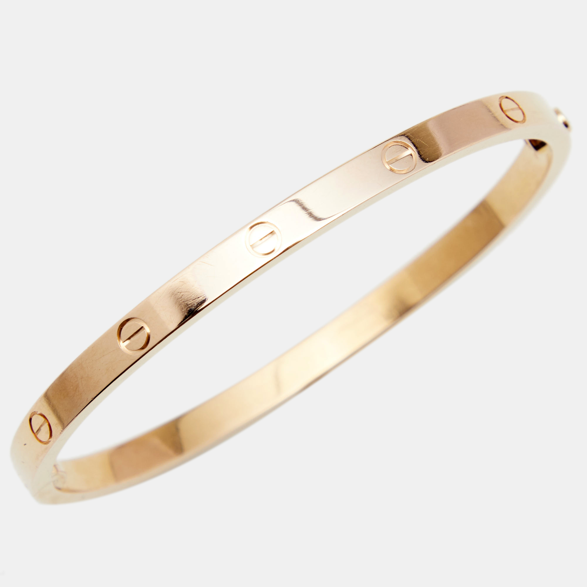 

Cartier Love 18k Rose Gold Bangle Bracelet 15