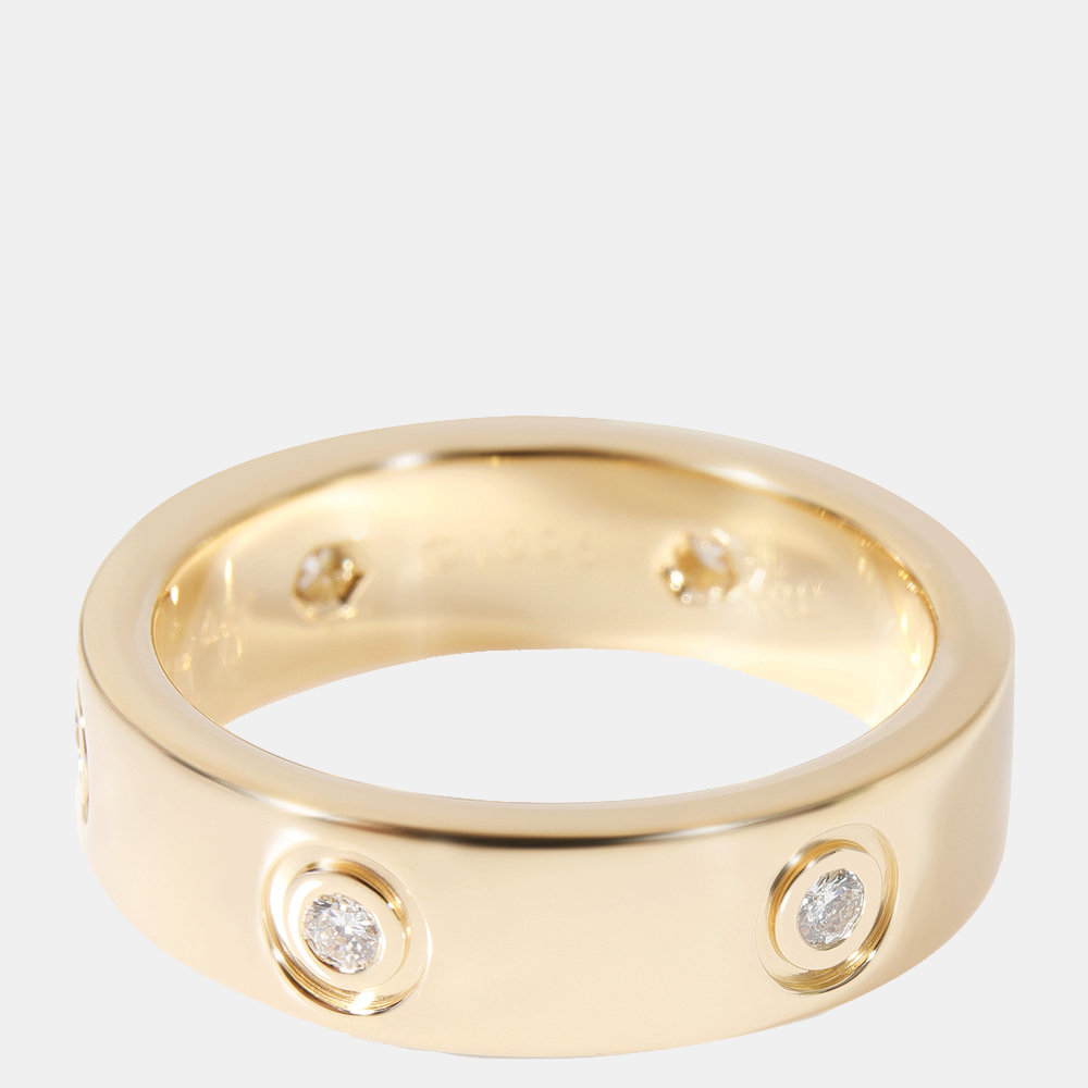 

Cartier Love 18K Yellow Gold Diamond Ring EU 58