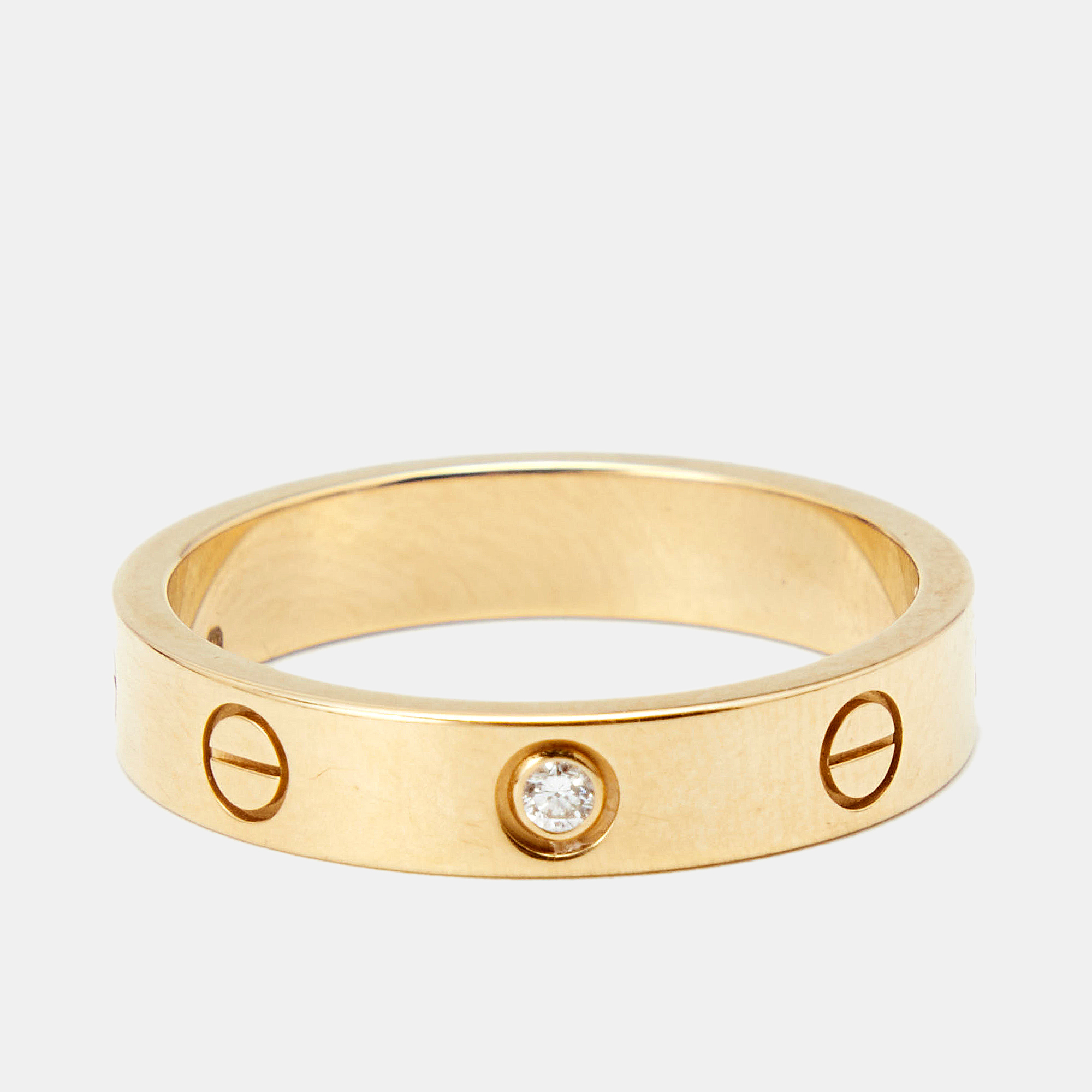 

Cartier Love 1 Diamond 18k Yellow Gold Wedding Band Ring Size