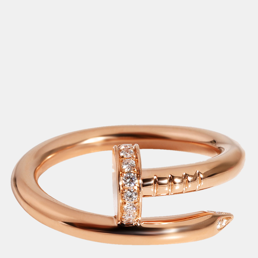 

Cartier Juste Un Clou 18K Rose Gold Diamond Ring EU