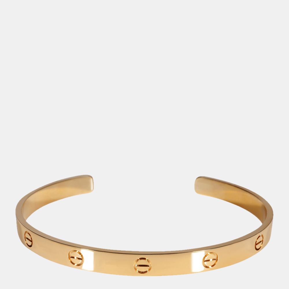 

Cartier Love Cuff 18K Yellow Gold Bracelet 21