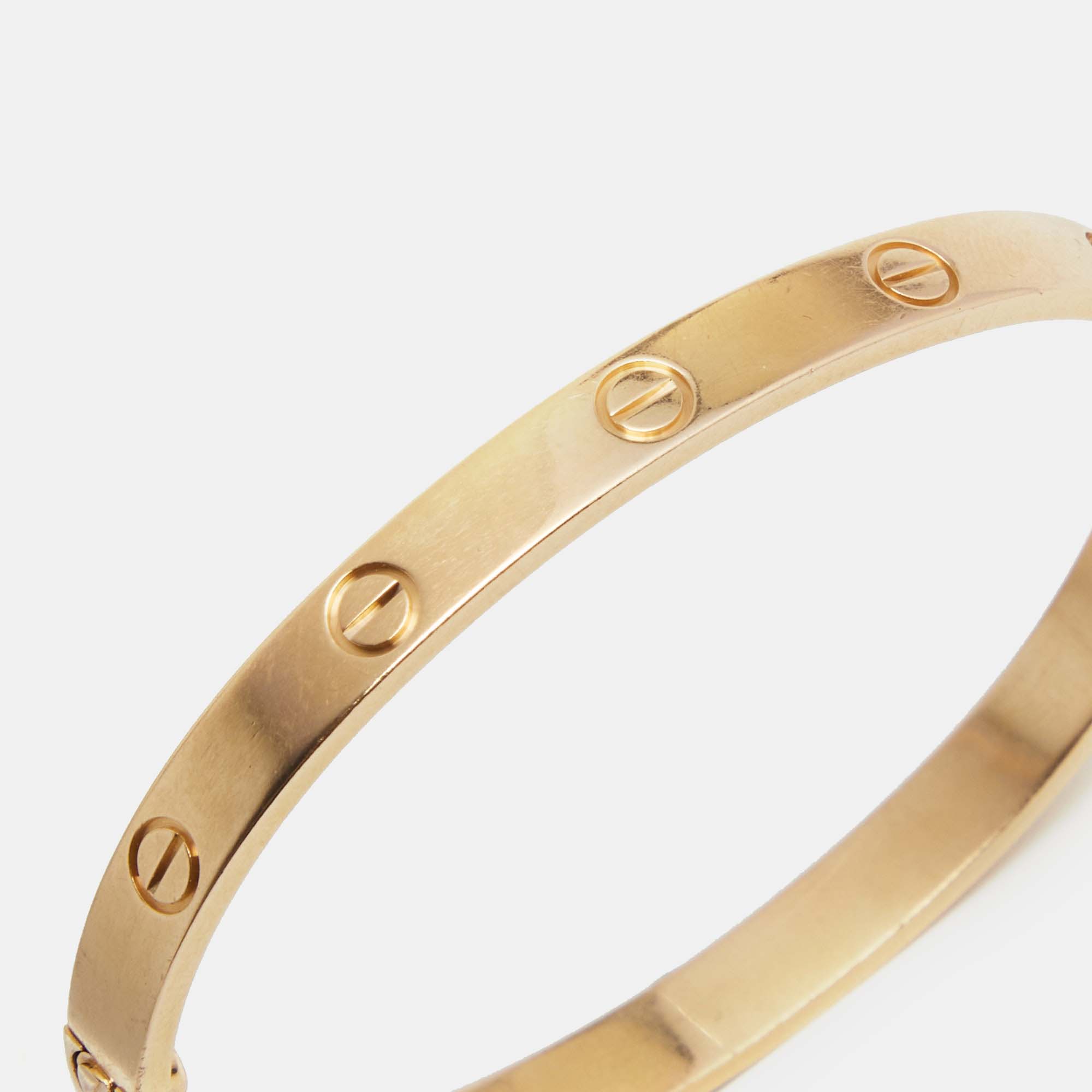 

Cartier Love 18k Rose Gold Bracelet 18
