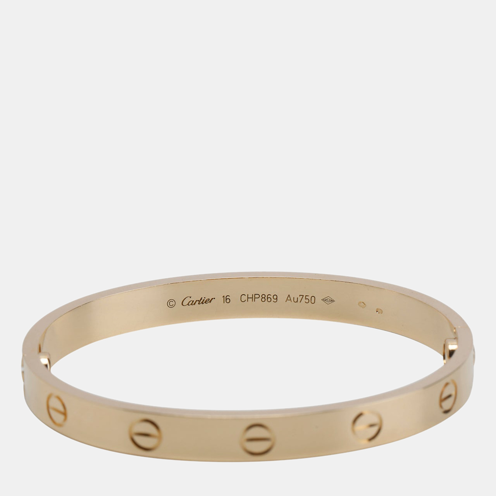 

Cartier Love 18K Yellow Gold Bracelet 16