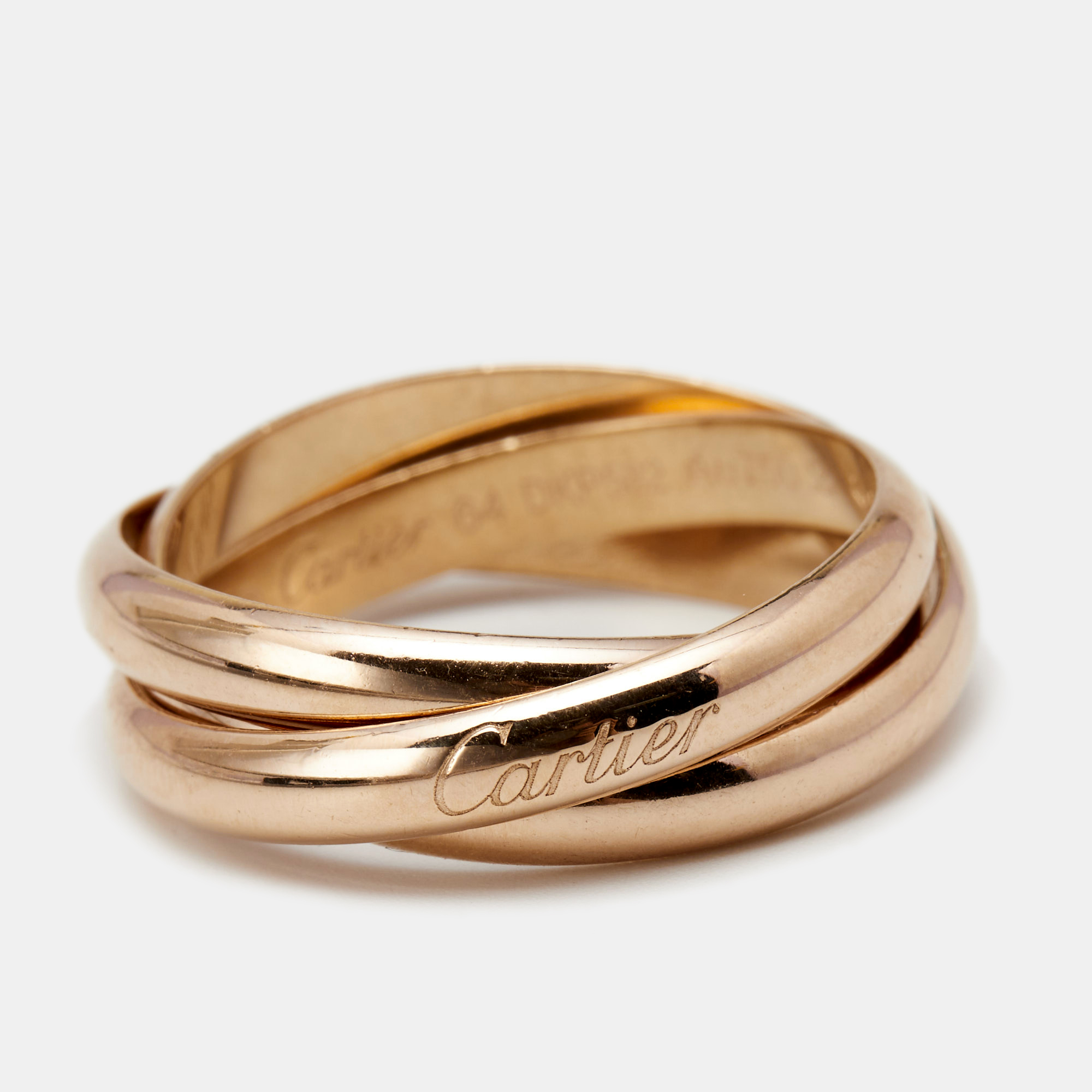

Cartier Trinity 18K Rose Gold Ring Size