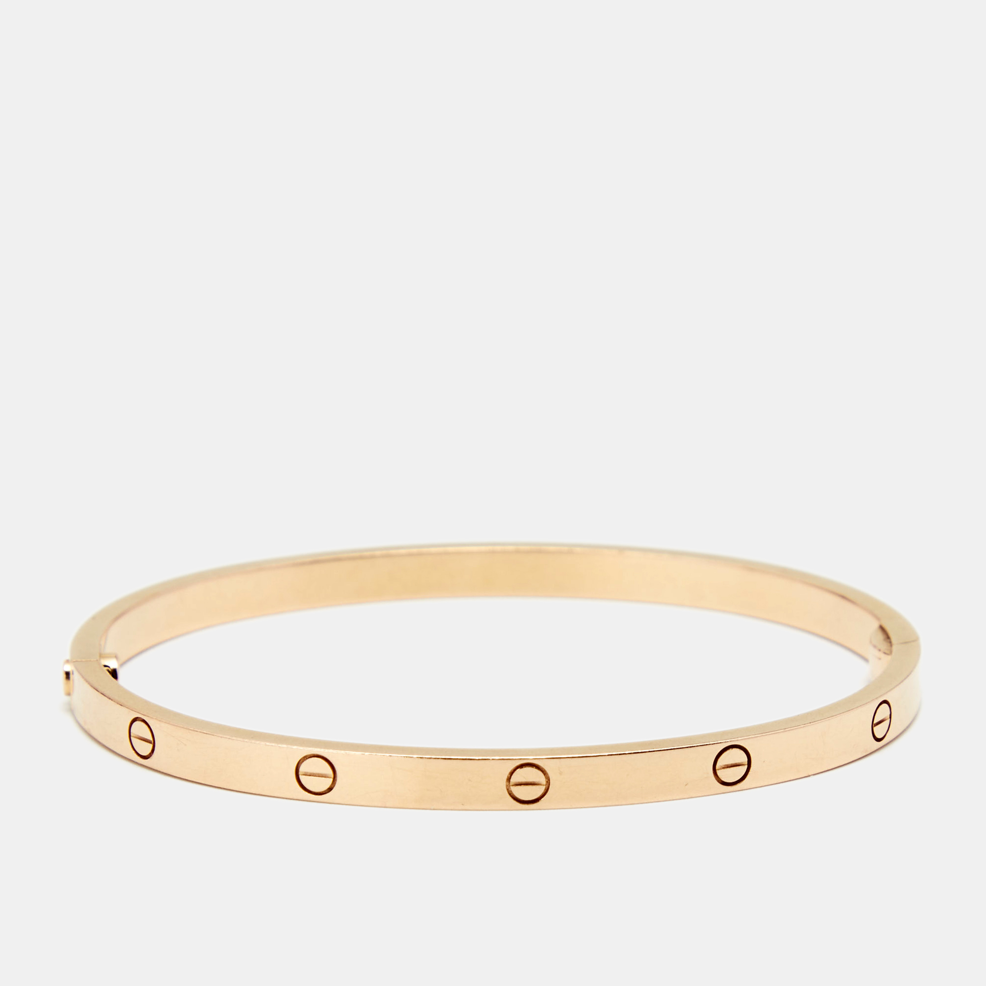 

Cartier Love 18K Rose Gold SM Narrow Bracelet 16