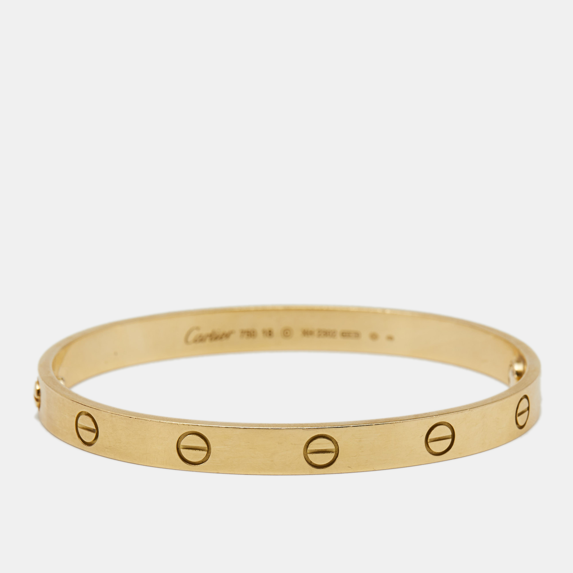 

Cartier Love 18k Yellow Gold Bracelet 18