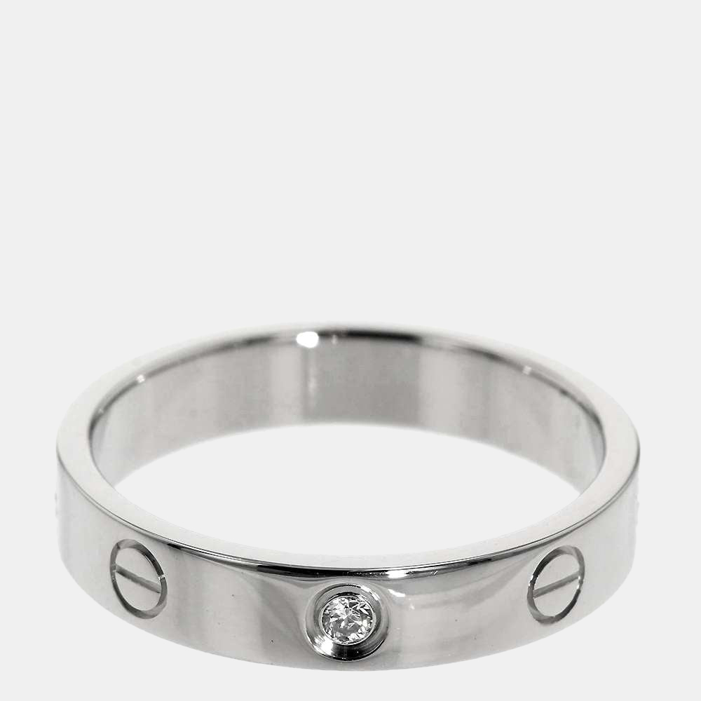 

Cartier Love 18K White Gold Diamond Ring EU