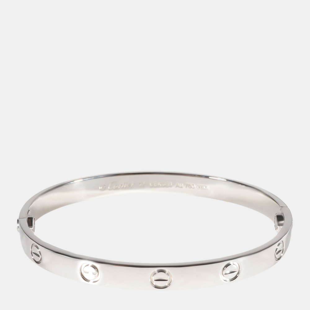 

Cartier Love 18K White Gold Bracelet 17