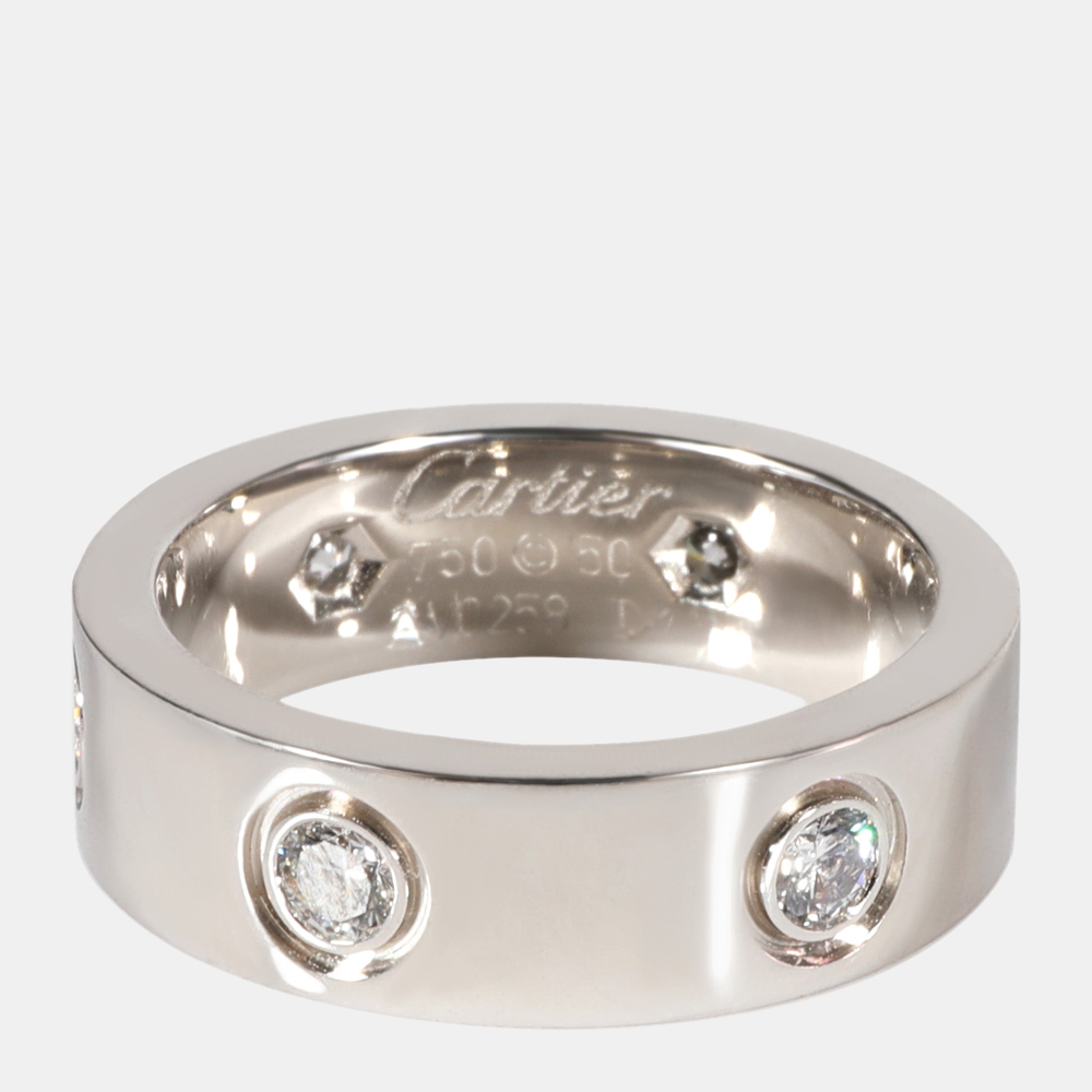 

Cartier Love 18K White Gold Diamond Ring EU