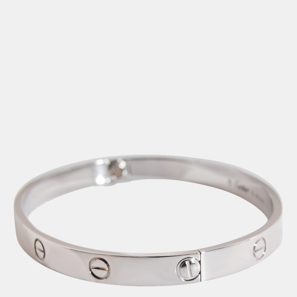 

Cartier Love 18K White Gold Bracelet 19