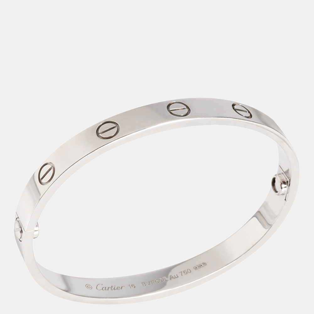

Cartier Love 18K White Gold Bracelet 16