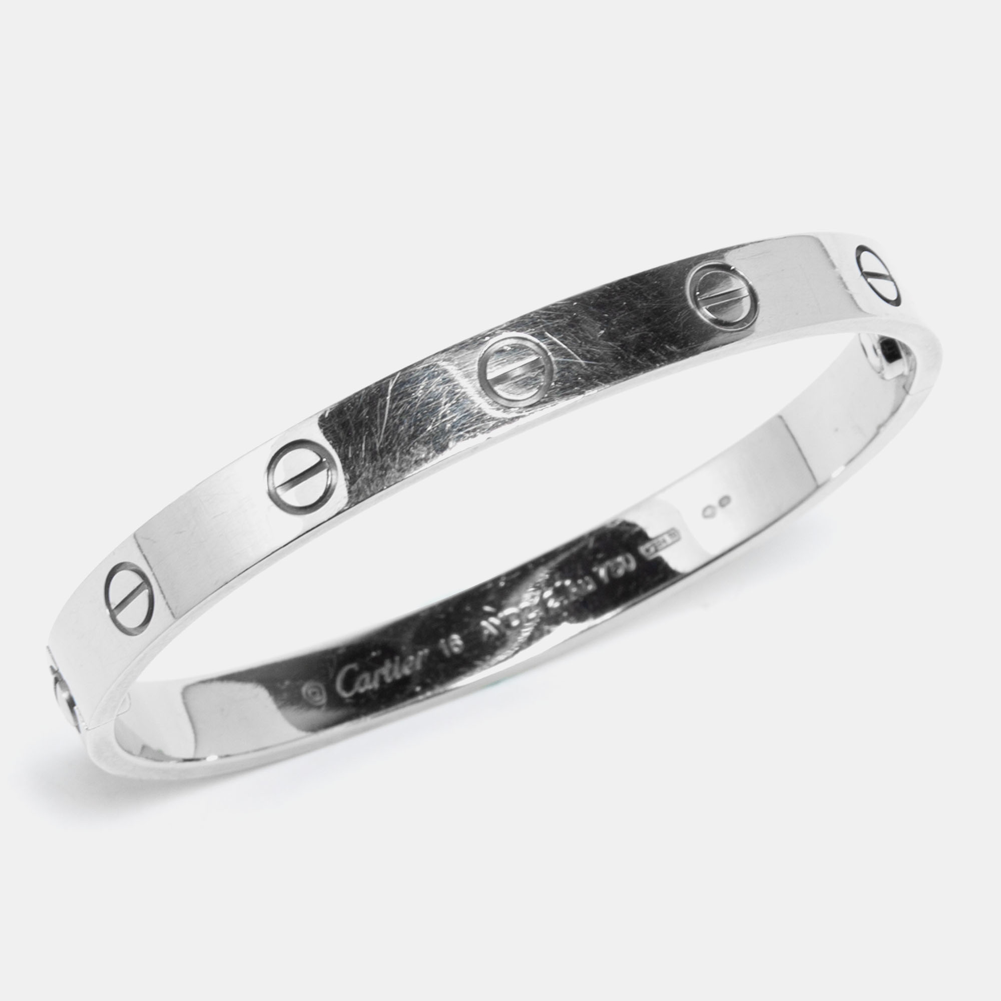 

Cartier Love 18K White Gold Bracelet 16