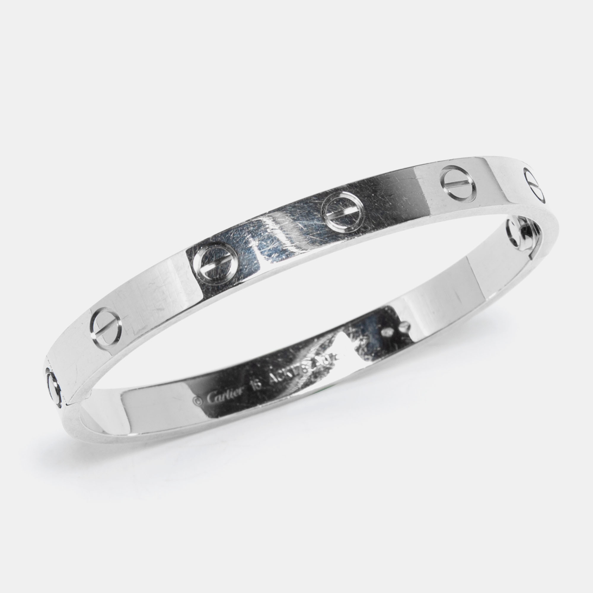 

Cartier Love 18K White Gold Bracelet 16