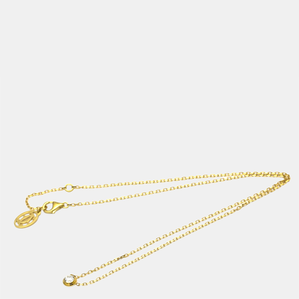 

Cartier Diamants Légers De Cartier 18K Yellow Gold Diamond Necklace