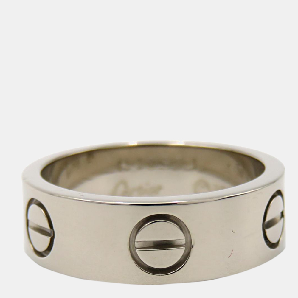 

Cartier Vintage Love 18K White Gold Ring EU