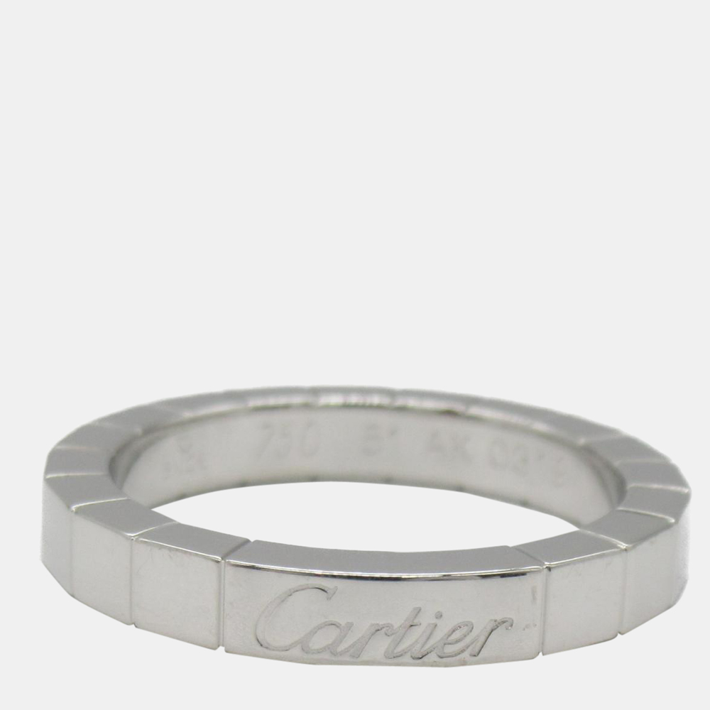 

Cartier Lanieres Wedding Band 18K White Gold Ring EU