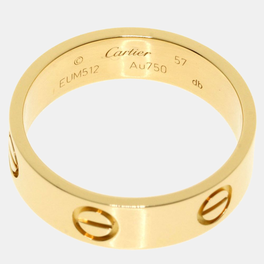 

Cartier Love 18K Yellow Gold Ring EU 57