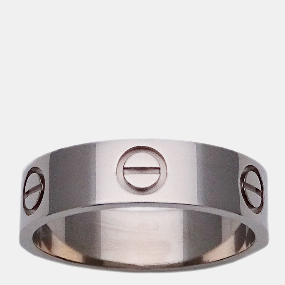 

Cartier Love 18K White Gold Ring EU 57