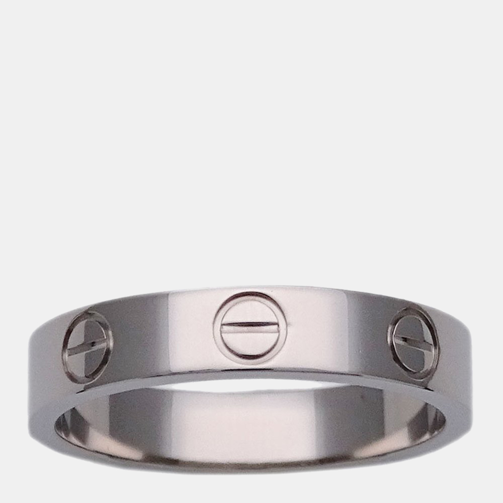 

Cartier Love 18K White Gold Ring EU 50