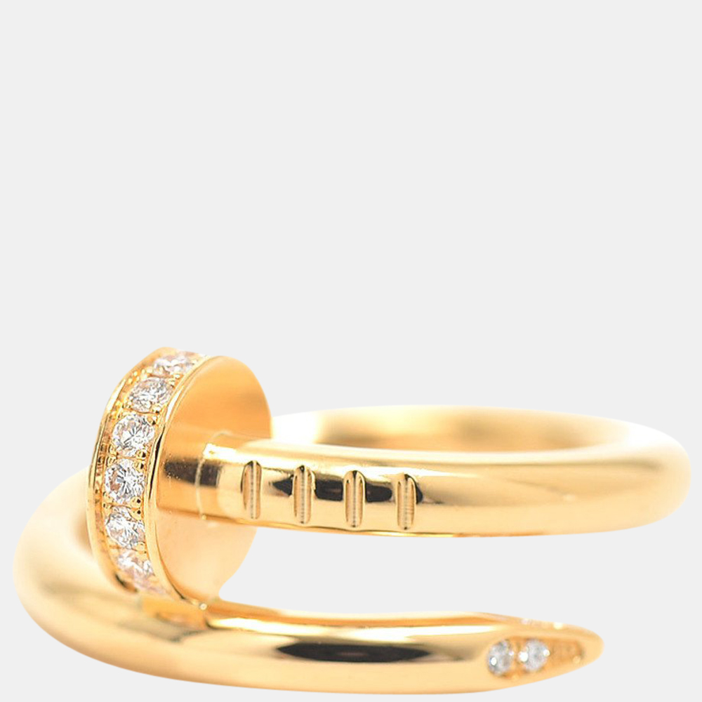 

Cartier Juste un Clou 18K Yellow Gold Diamond Ring EU 49