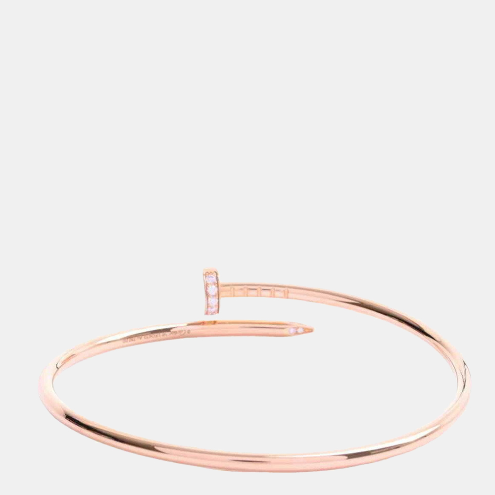 

Cartier Juste Un Clou 18K Rose Gold Diamond Bracelet 16
