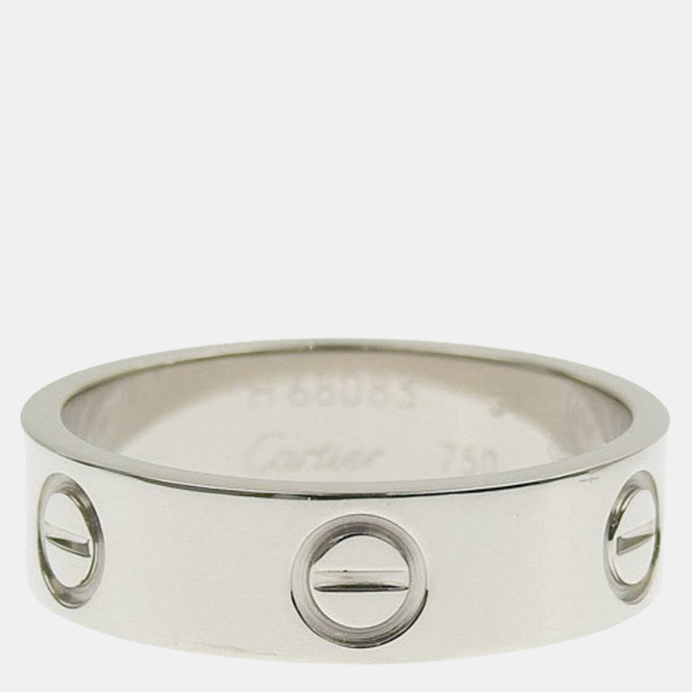 

Cartier Love 18K White Gold Ring EU 54