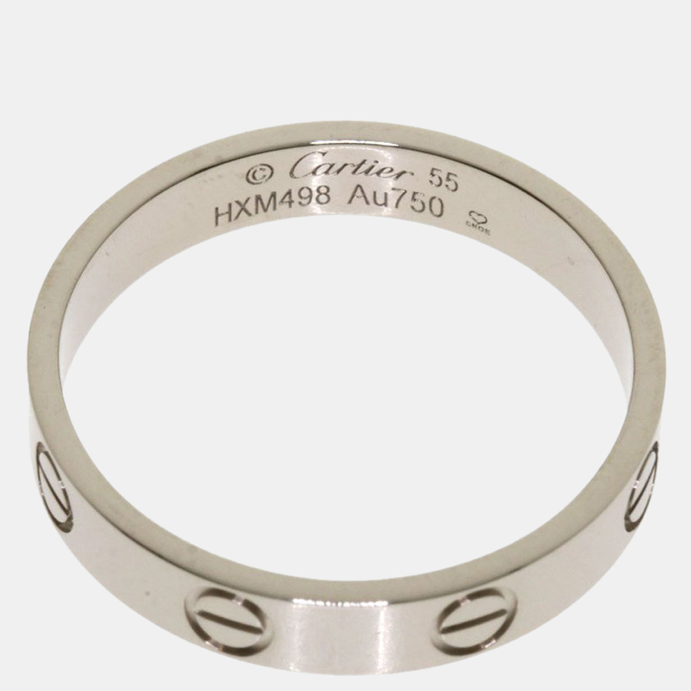 

Cartier Love 18K White Gold Ring EU 55