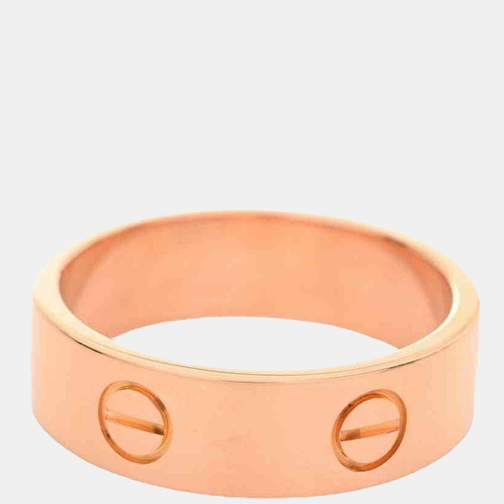 

Cartier Love 18K Rose Gold Ring EU 58