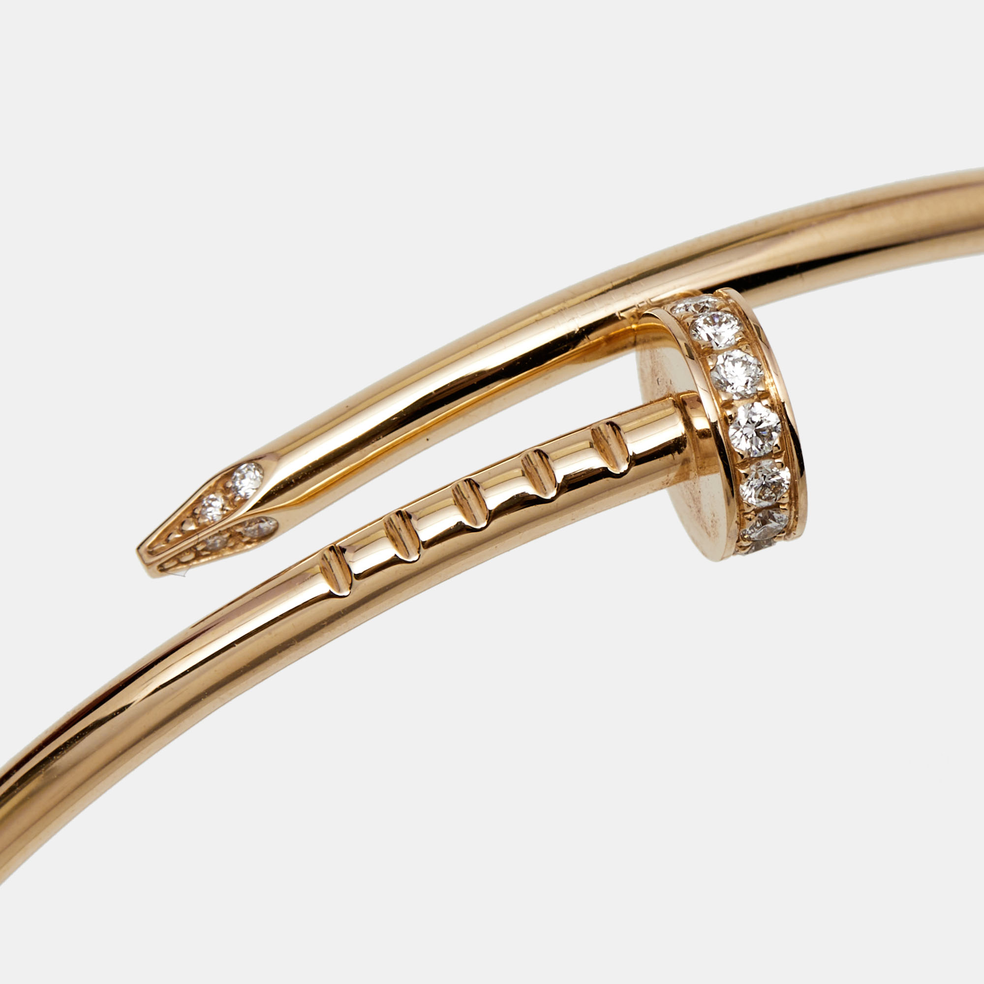 

Cartier Juste Un Clou Diamonds 18k Rose Gold Small Model Bracelet 15