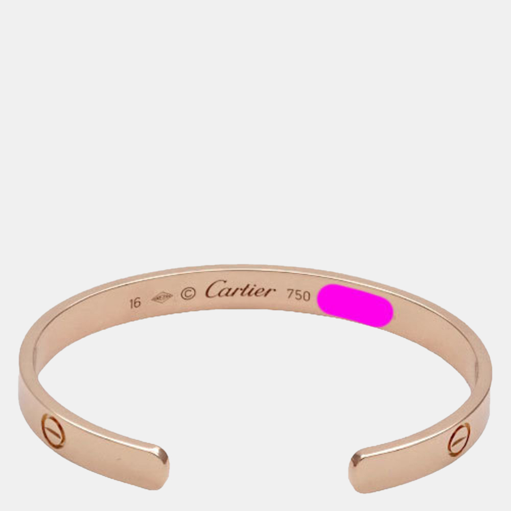 

Cartier Love 18K Rose Gold Bracelet 16