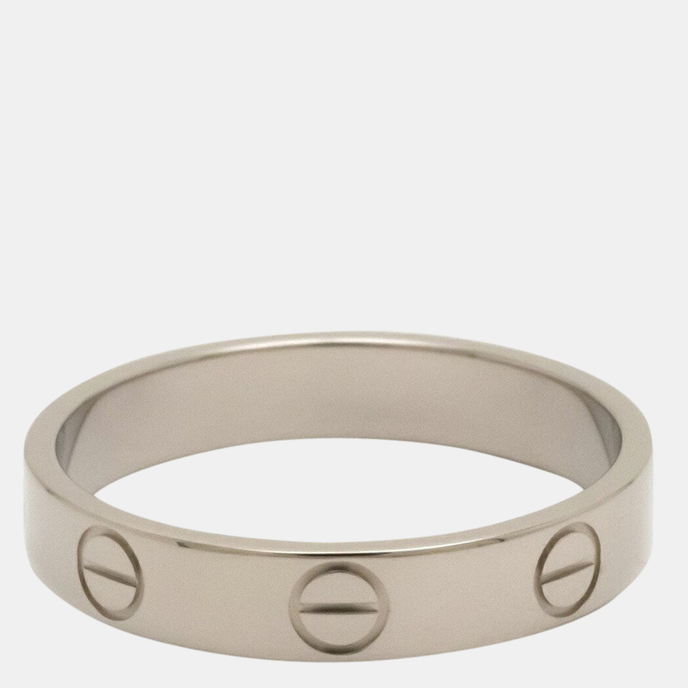 

Cartier Love 18K White Gold Ring EU 53