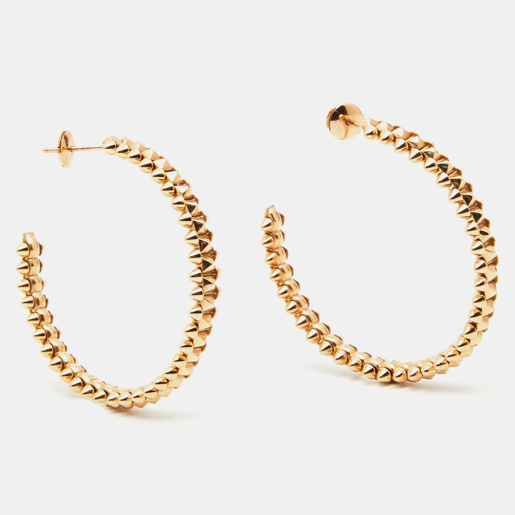 

Cartier Clash De Cartier 18k Rose Gold Small Model Hoop Earrings