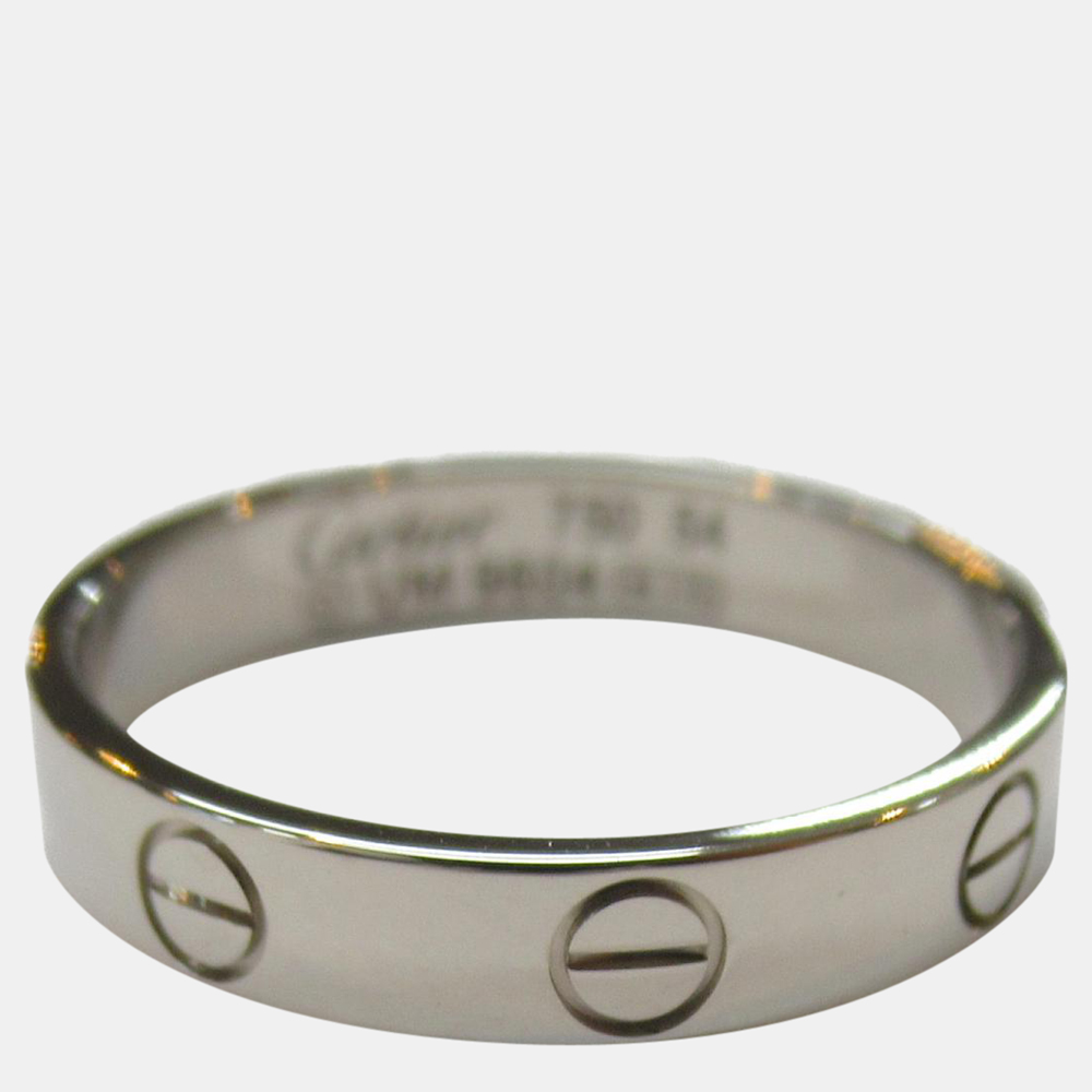 

Cartier Love 18K White Gold Ring EU 54