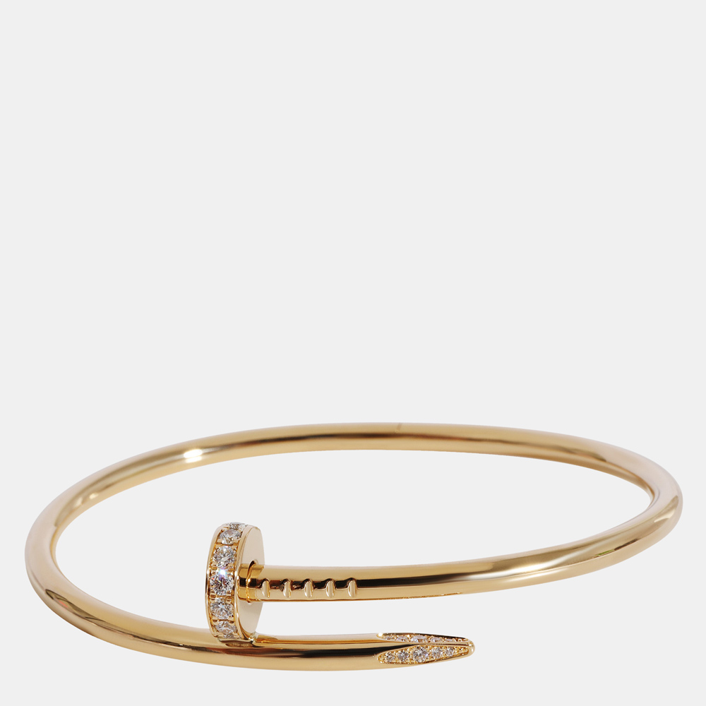 

Cartier Juste Un Clou Diamond Bracelet in 18k Yellow Gold 0.58 CTW