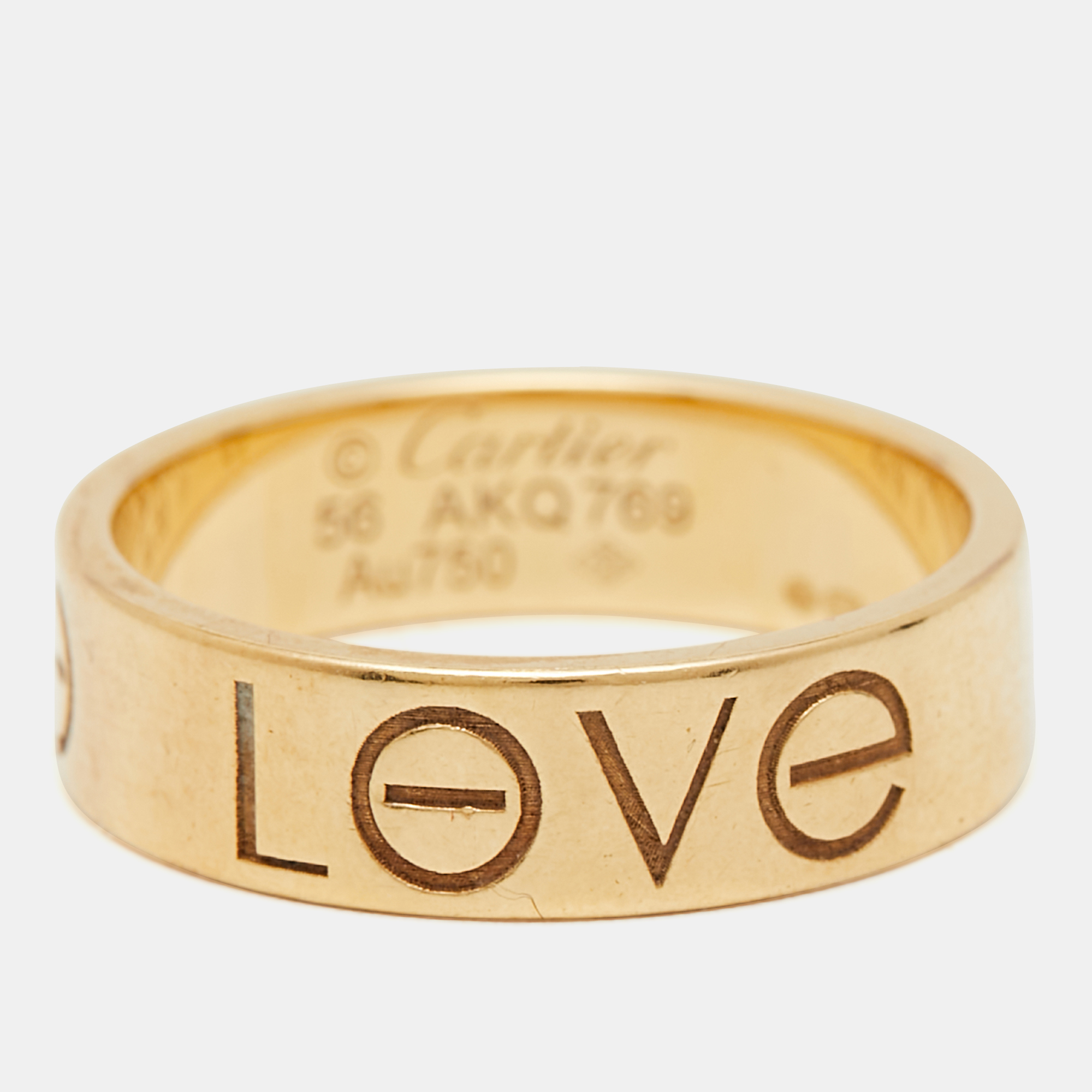 

Cartier Love 18k Yellow Gold Brand Ring Size