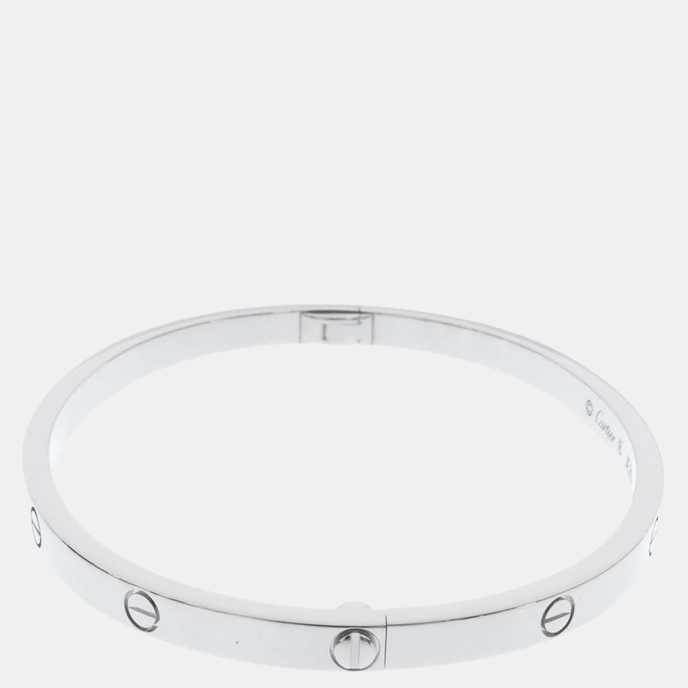 

Cartier Love Small 18K White Gold Bracelet 16