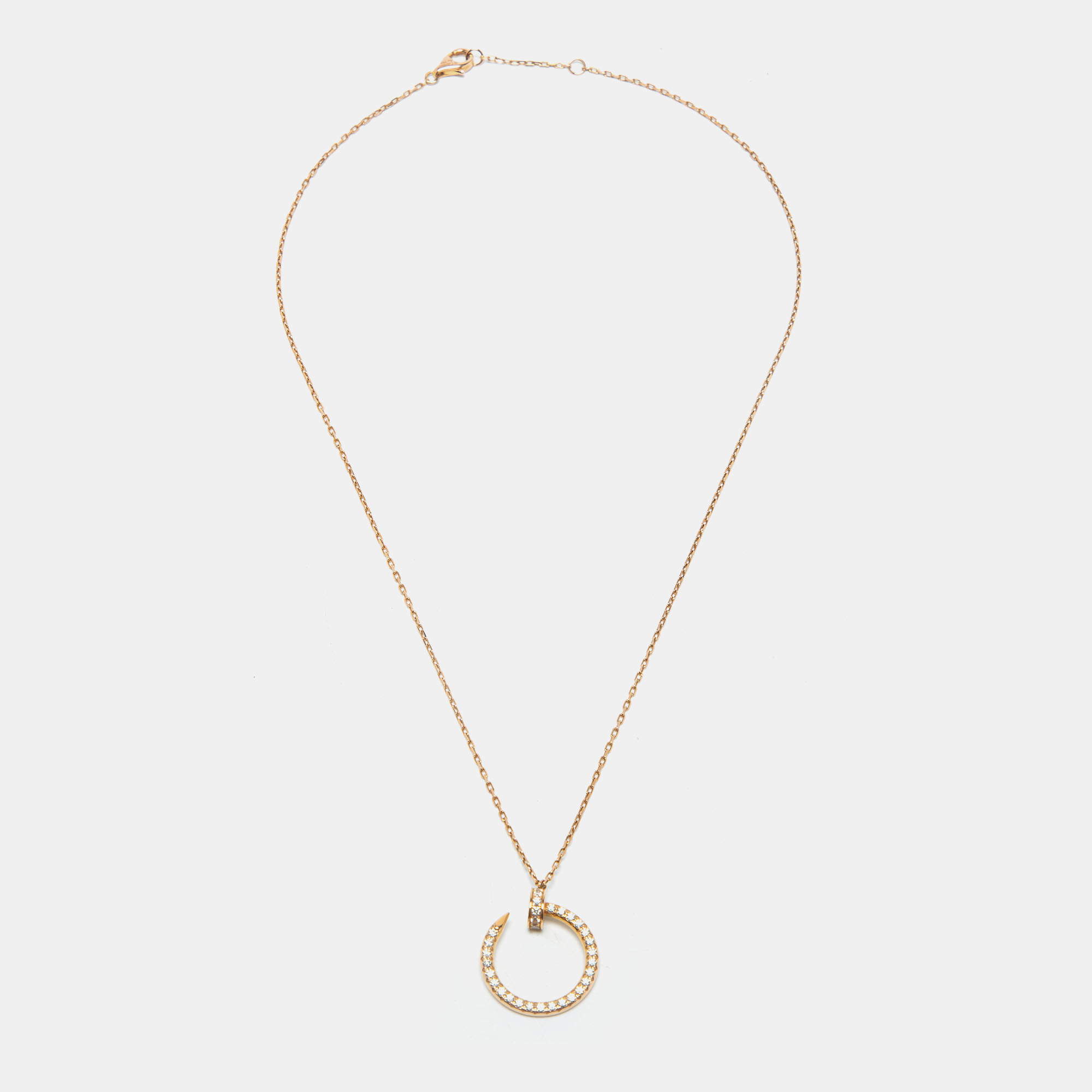 

Cartier Juste Un Clou Diamond 18k Rose Gold Necklace