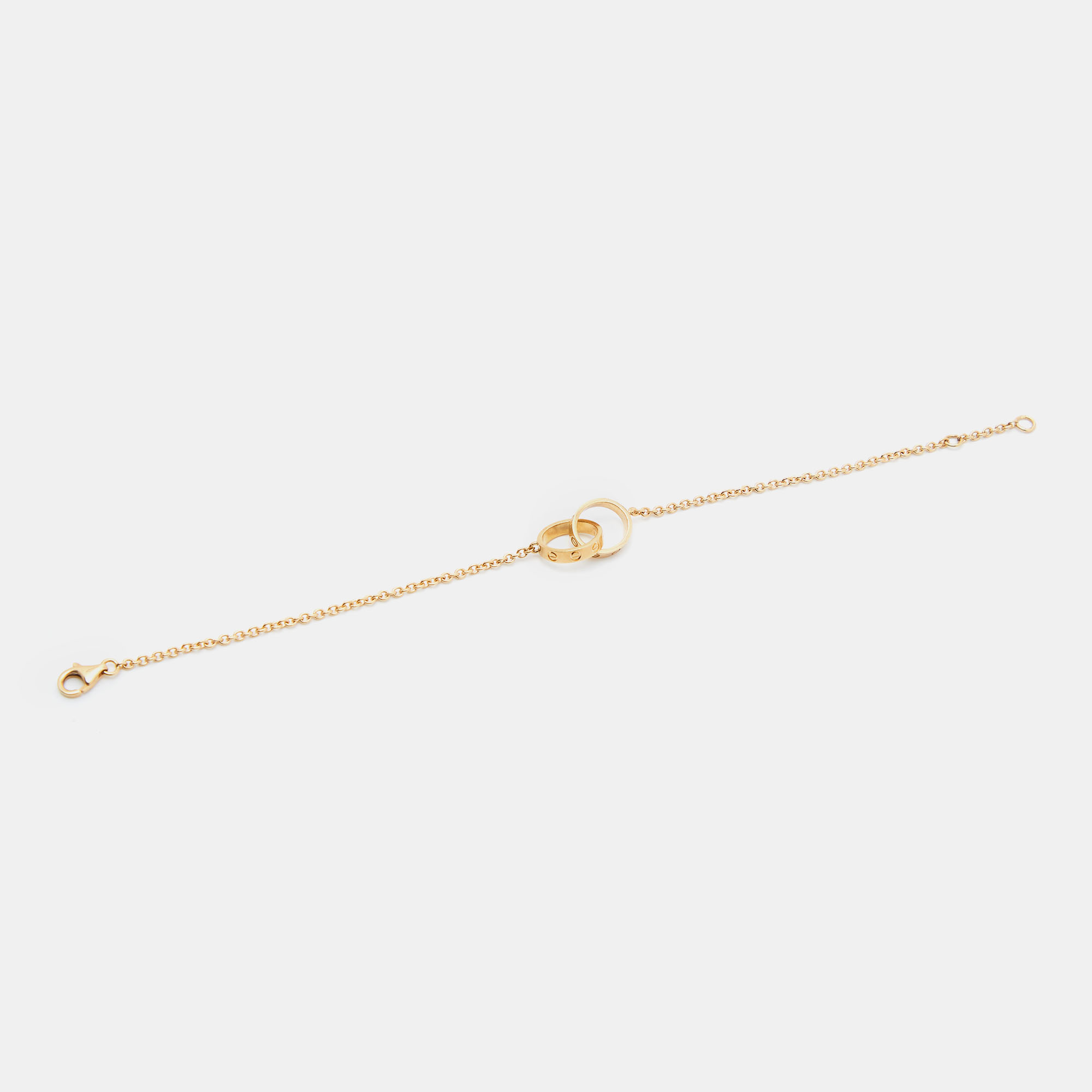 

Cartier Love Interlocking Loop 18k Yellow Gold Link Bracelet