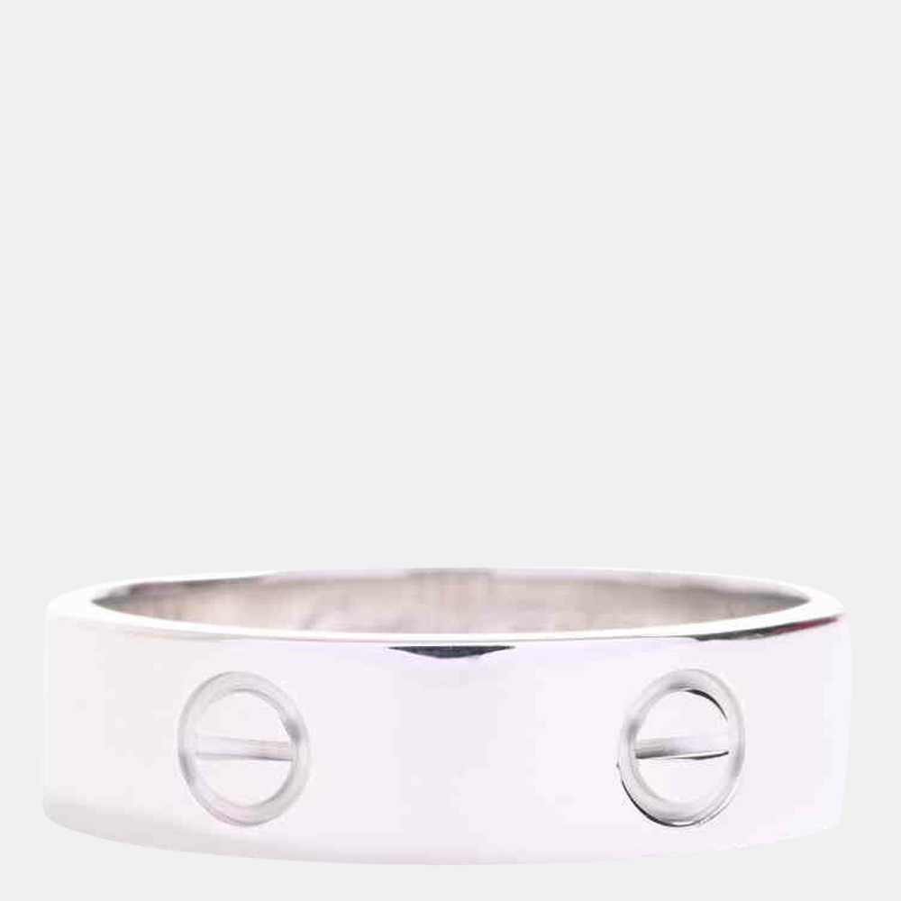 

Cartier Love 18K White Gold Ring EU 63