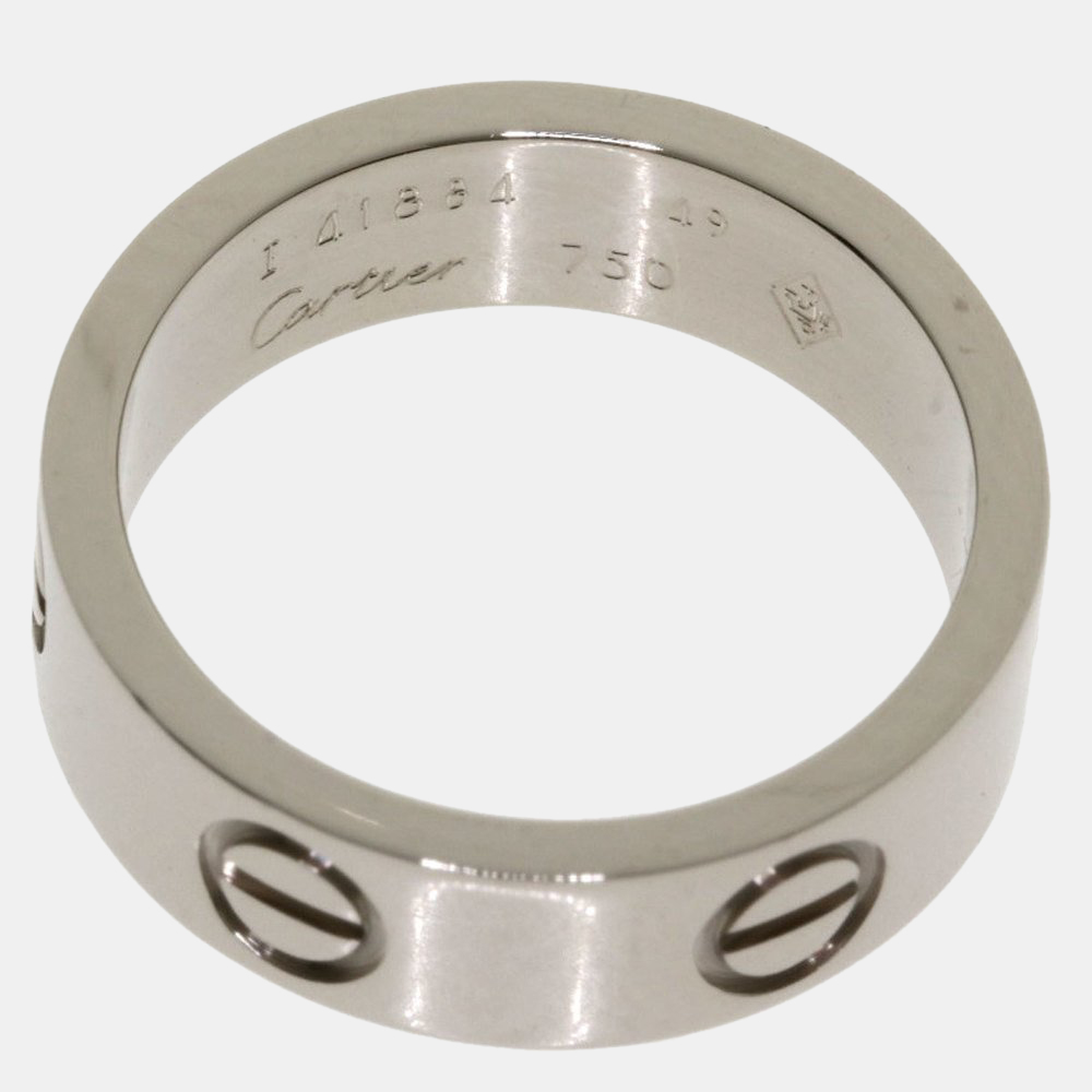 

Cartier Love 18K White Gold Ring EU 49