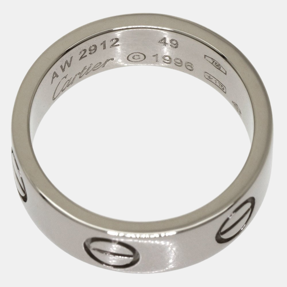 

Cartier Love 18K White Gold Ring EU 49