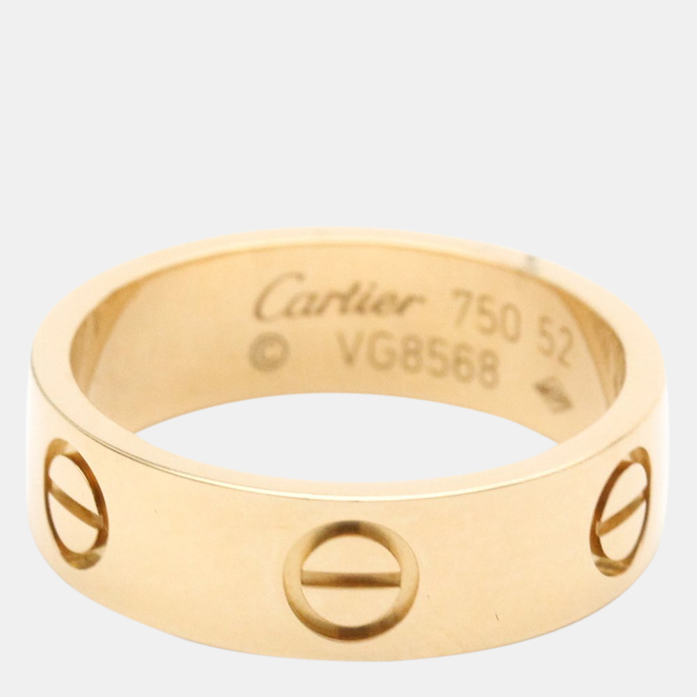 

Cartier Love 18K Rose Gold Ring EU