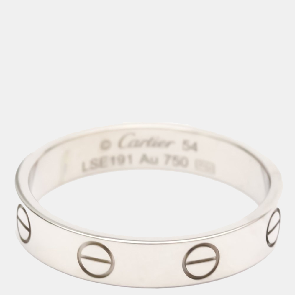 

Cartier Love 18K White Gold Ring EU 54