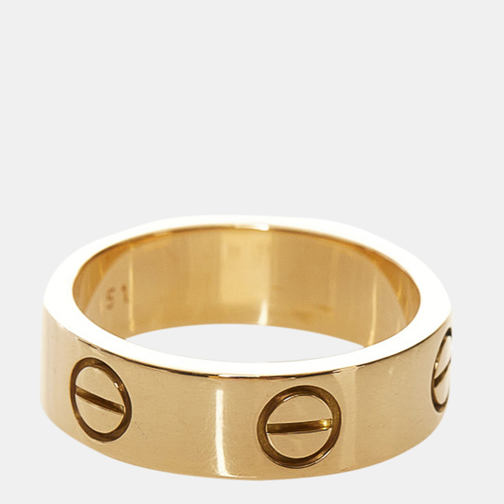 

Cartier LOVE Ring in Yellow Gold Ring Size EU -US 5.75