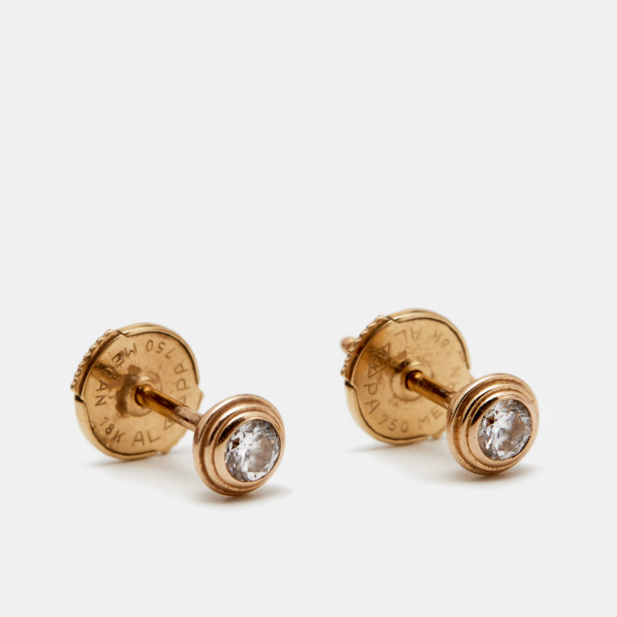 

Cartier D'amour Diamond 18k Rose Gold Stud Earrings
