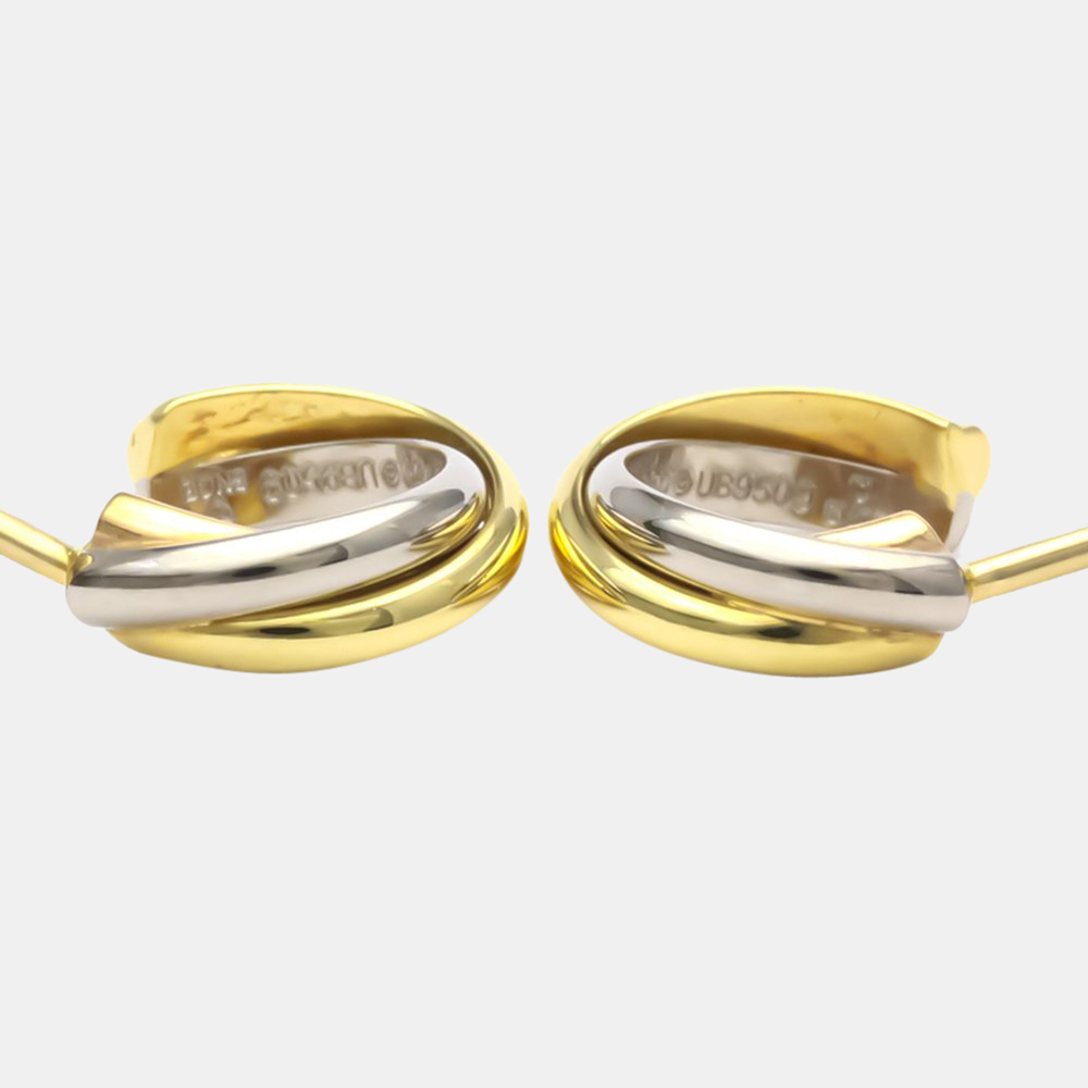 

Cartier Trinity 18K Yellow Rose and White Gold Earrings