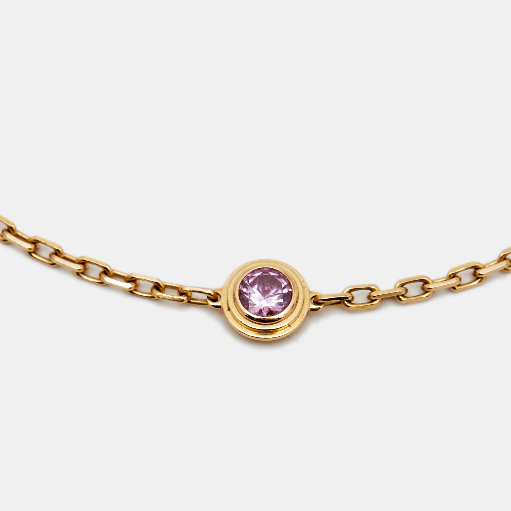 

Cartier D'Amour Pink Sapphire 18k Rose Gold Link Bracelet