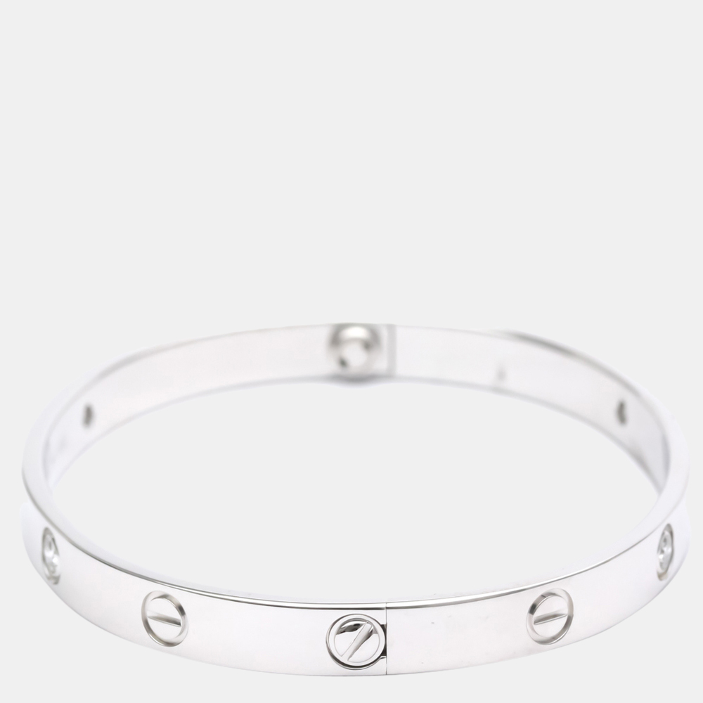 

Cartier Love 18K White Gold Diamond Bracelet 18